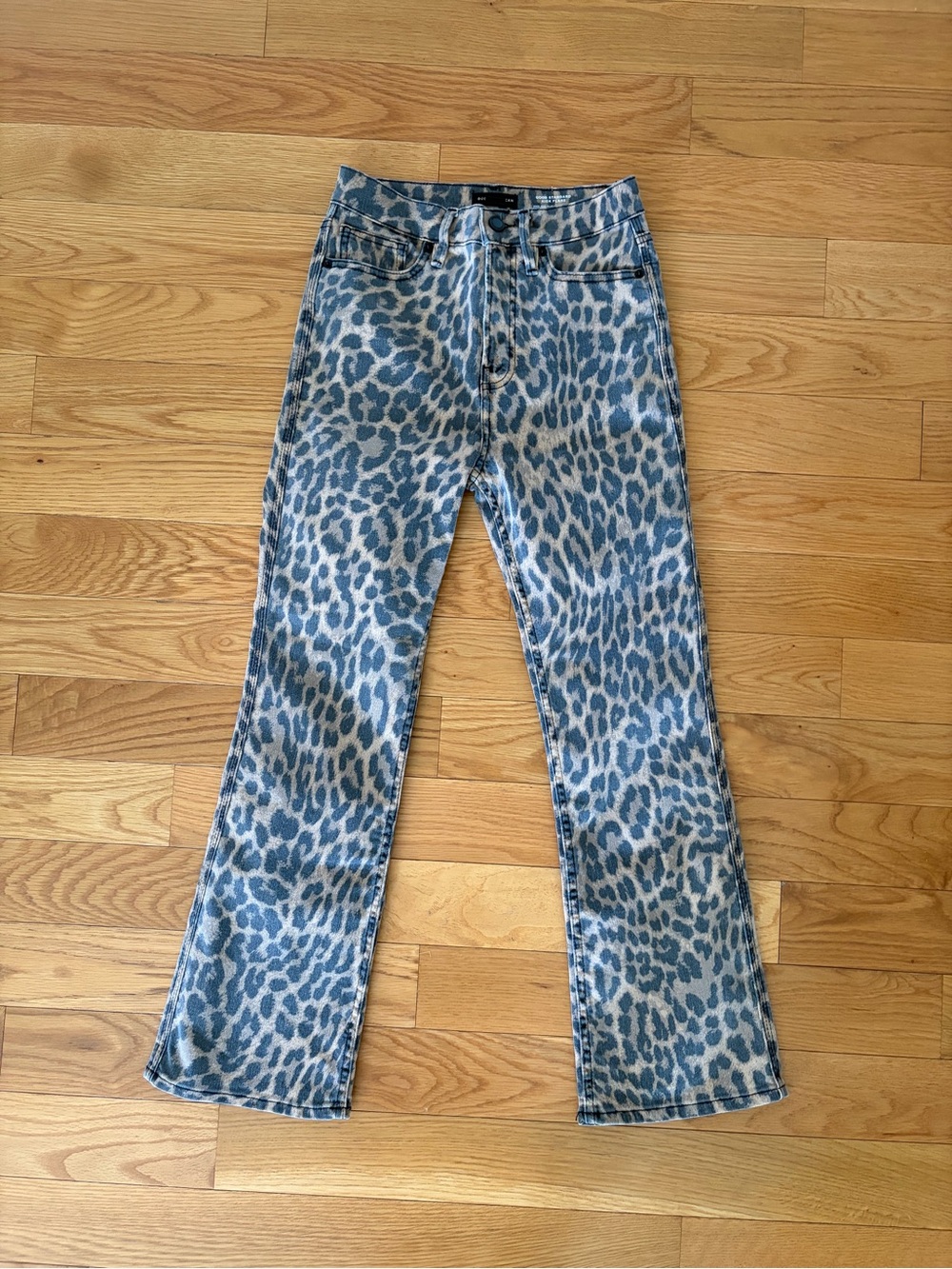 Good American Leopard Print Jeans